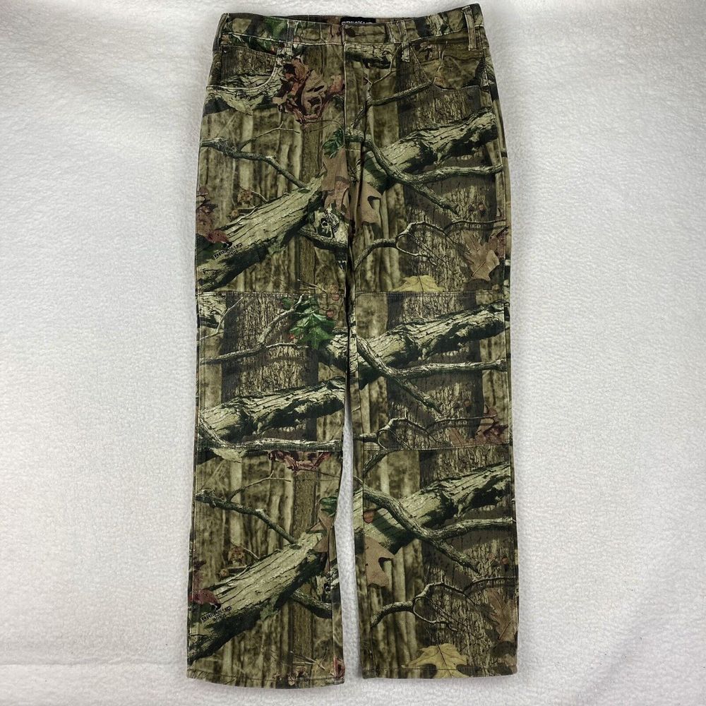 Mossy Oak Jeans Mens Size 36x34 (fit 35x31.5) Break Up Infinity Camo Double Knee